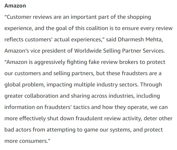 图片[4]-亚马逊联手Booking等多家在线平台打击“虚假好评” - 欧鹿星球-欧鹿星球